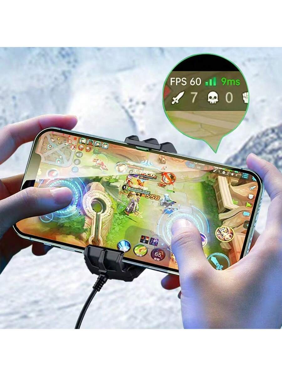 High Airflow Phone Cooler With USB Cable, Suitable For Various Sizes Of Phones, Reduces Phone Lag, Clip-On Design, Low Weight, Low Noise For Mute Game E-Sports Gaming Accessories