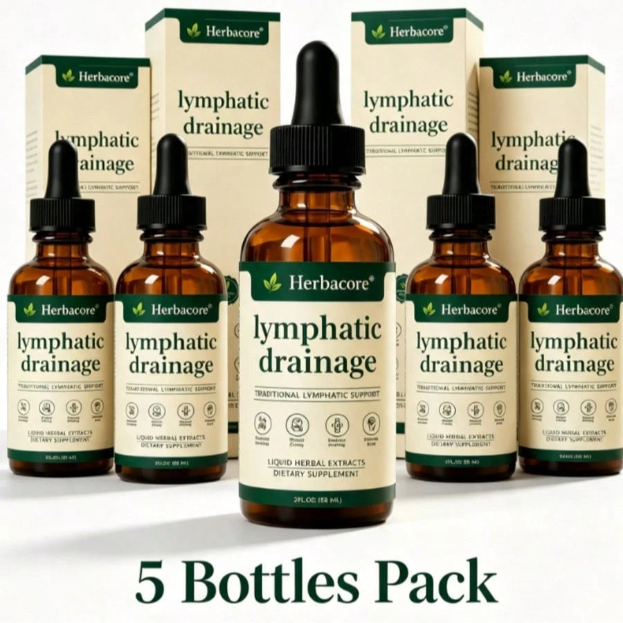 High Demand!GJ1~5X Lymphoria- Lymphatic Drainage 59ml- Detox, Bloat Relief &Amp; Immune Support.Women Daily Nutrient Support!