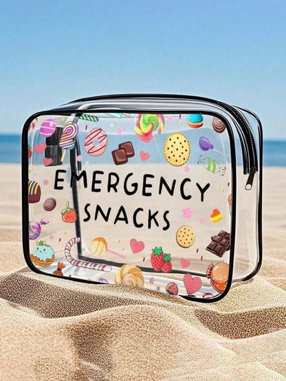 High-Quality PVC Zipper Cosmetic Bag, Suitable For Girls- Large Capacity, Lightweight Travel Organizer Pouch, Easy To Wipe Clean And Non-Fading, Suitable For Daily Use And Travel, Can Be Used As A To