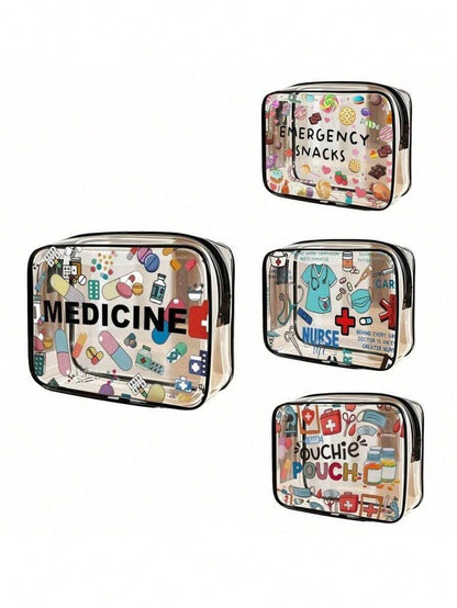 High-Quality PVC Zipper Cosmetic Bag, Suitable For Girls- Large Capacity, Lightweight Travel Organizer Pouch, Easy To Wipe Clean And Non-Fading, Suitable For Daily Use And Travel, Can Be Used As A To