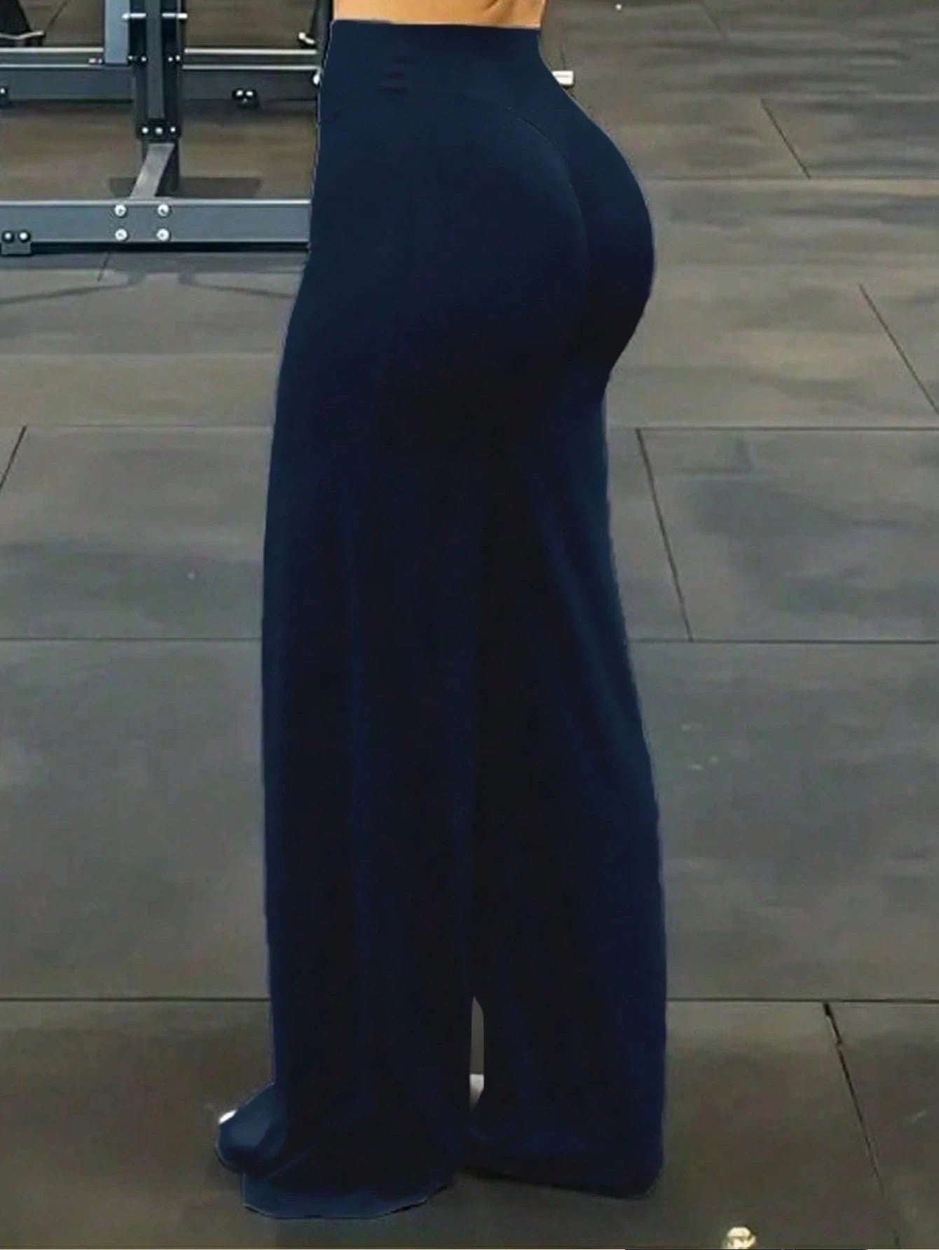 High Waist Wide Leg Pants, Summer Tummy Control Non-See Through Yoga Casual Pants Sports