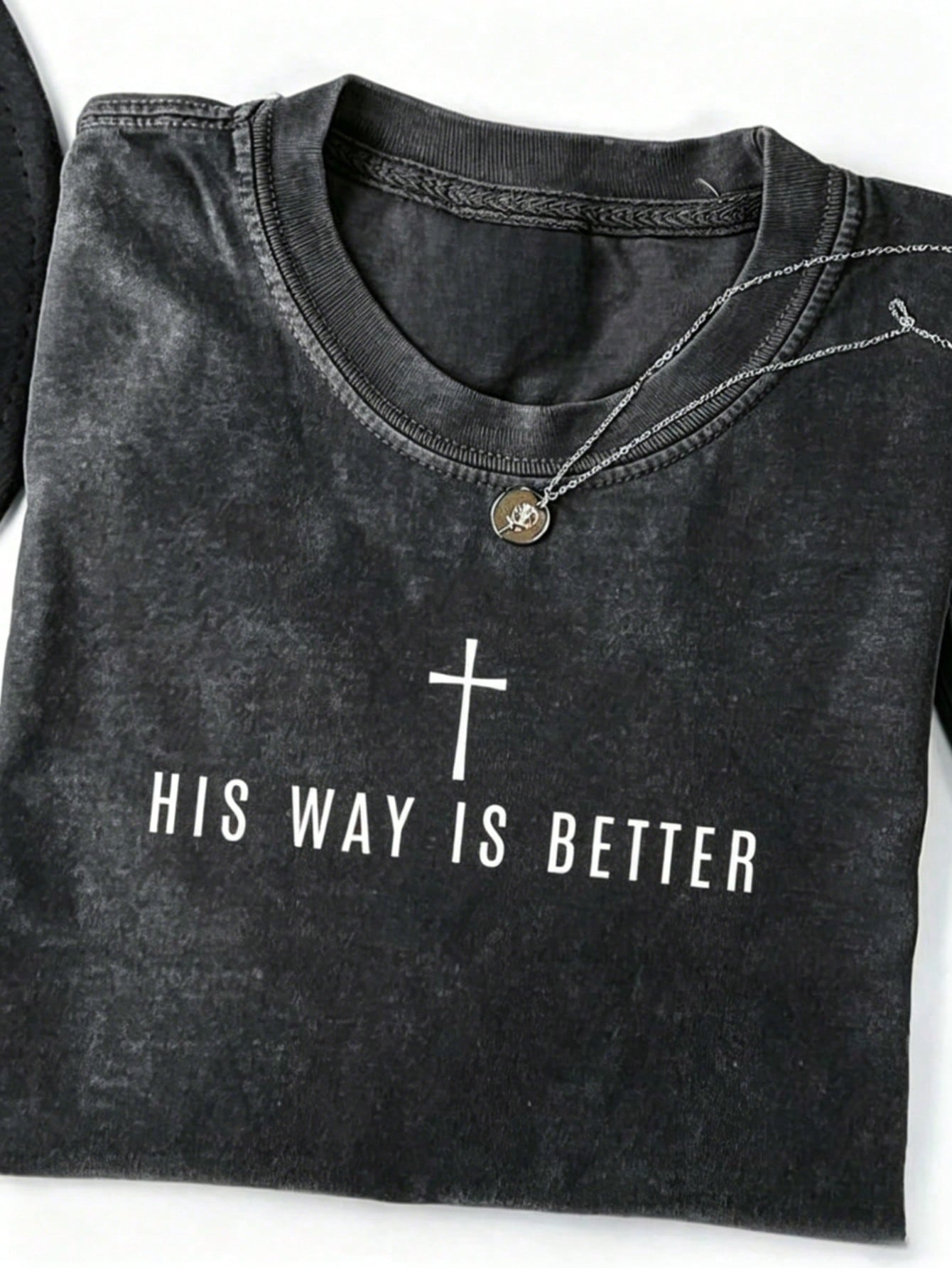 "His Way Is Better" Christian T-Shirt, Simple Faith-Themed Plus-Size Women's T-Shirt, Cute Christian Merchandise, Jesus Pattern Tees, Religious Gift.
