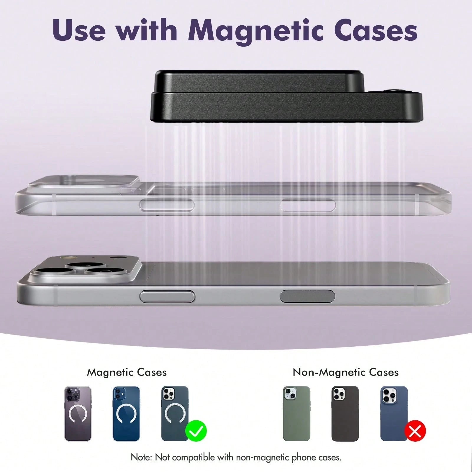 hoco. 10000mAh Pocket Portable Charger With Built-In Charging Cords, Fast Charging Power Bank, Digital Battery Display, LED Flashlight And Carry Strap, Lightweight Travel Accessory For Vacation, Campi