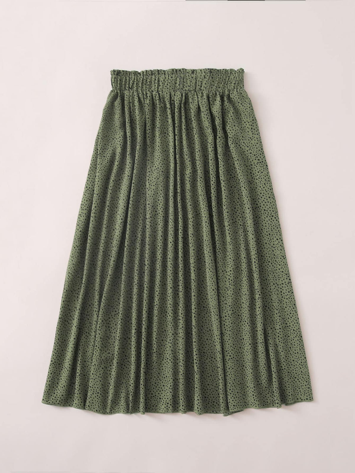 Holidaya Dalmatian Print Flared Midi Skirt