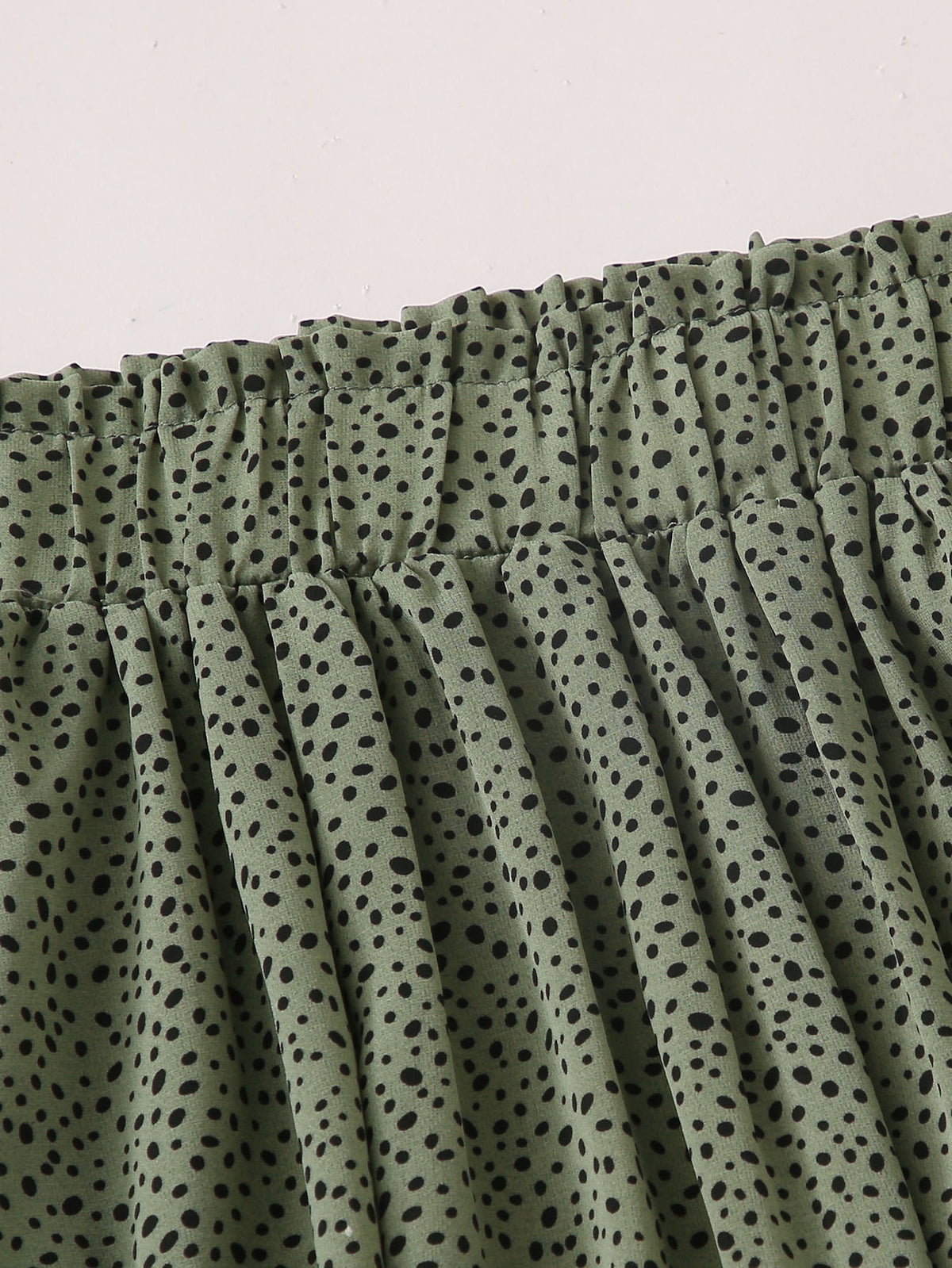 Holidaya Dalmatian Print Flared Midi Skirt