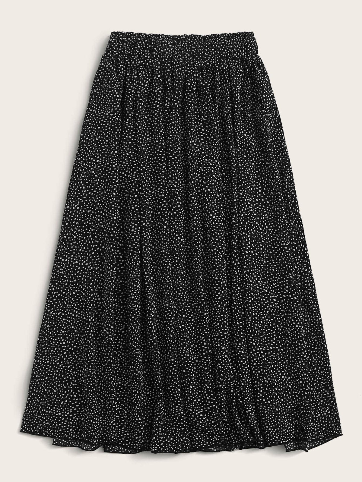 Holidaya Dalmatian Print Flared Midi Skirt