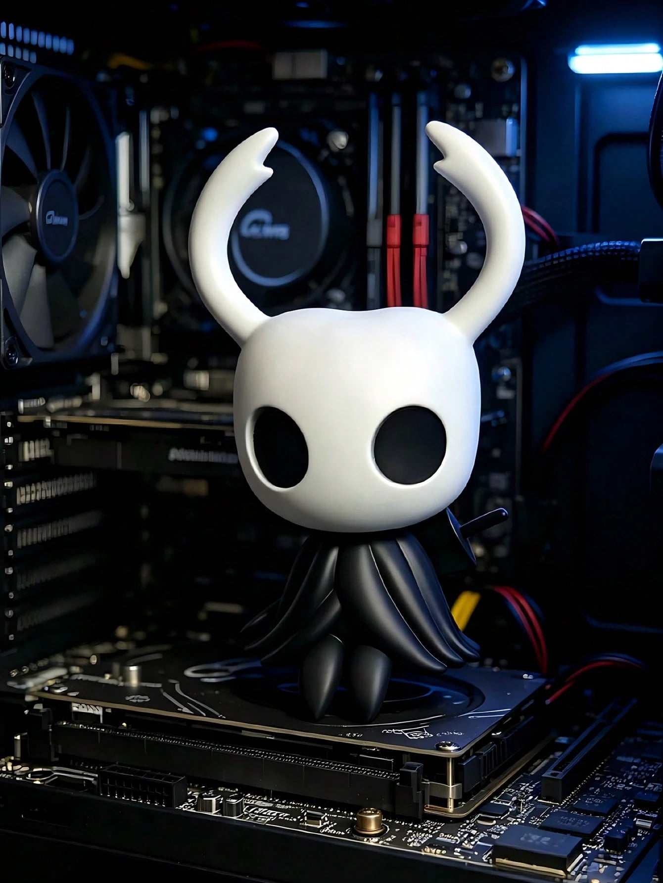 Hollow Knight Game Character Cute Figurine Collectible Decorative Toy For Car/Desk/Home Decor PVC Figurine Statue Or Gifts/Collectible Gift, Decorative Item Suitable For Computer Case