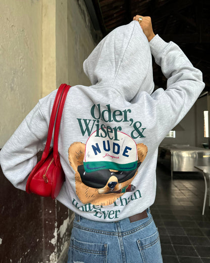 Hot Hoodie Grey Melange