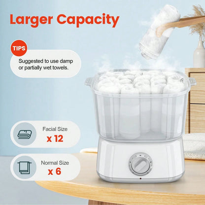 Hot Towel Warmer, Rapid Heating Towel Steamer For Facials Can Hold 12 Mini Wet Towels, Portable Mini Towel Warmer For Bathroom,Spa And Salon