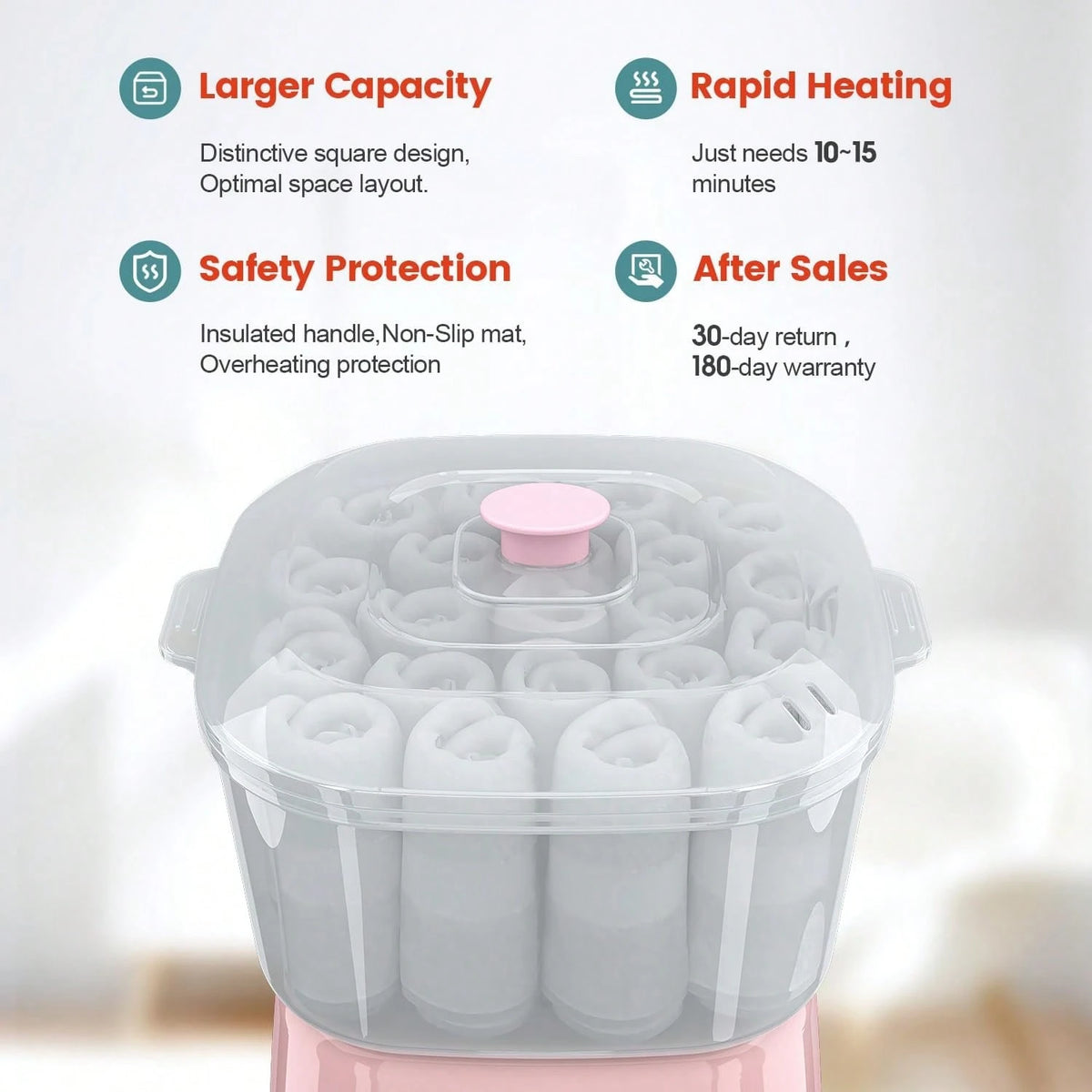 Hot Towel Warmer, Rapid Heating Towel Steamer For Facials Can Hold 12 Mini Wet Towels, Portable Mini Towel Warmer For Bathroom,Spa And Salon