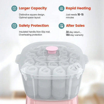 Hot Towel Warmer, Rapid Heating Towel Steamer For Facials Can Hold 12 Mini Wet Towels, Portable Mini Towel Warmer For Bathroom,Spa And Salon