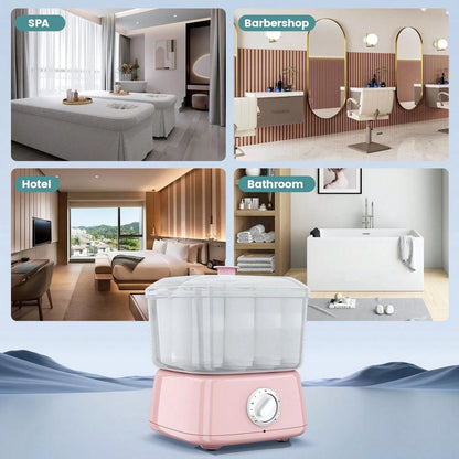 Hot Towel Warmer, Rapid Heating Towel Steamer For Facials Can Hold 12 Mini Wet Towels, Portable Mini Towel Warmer For Bathroom,Spa And Salon