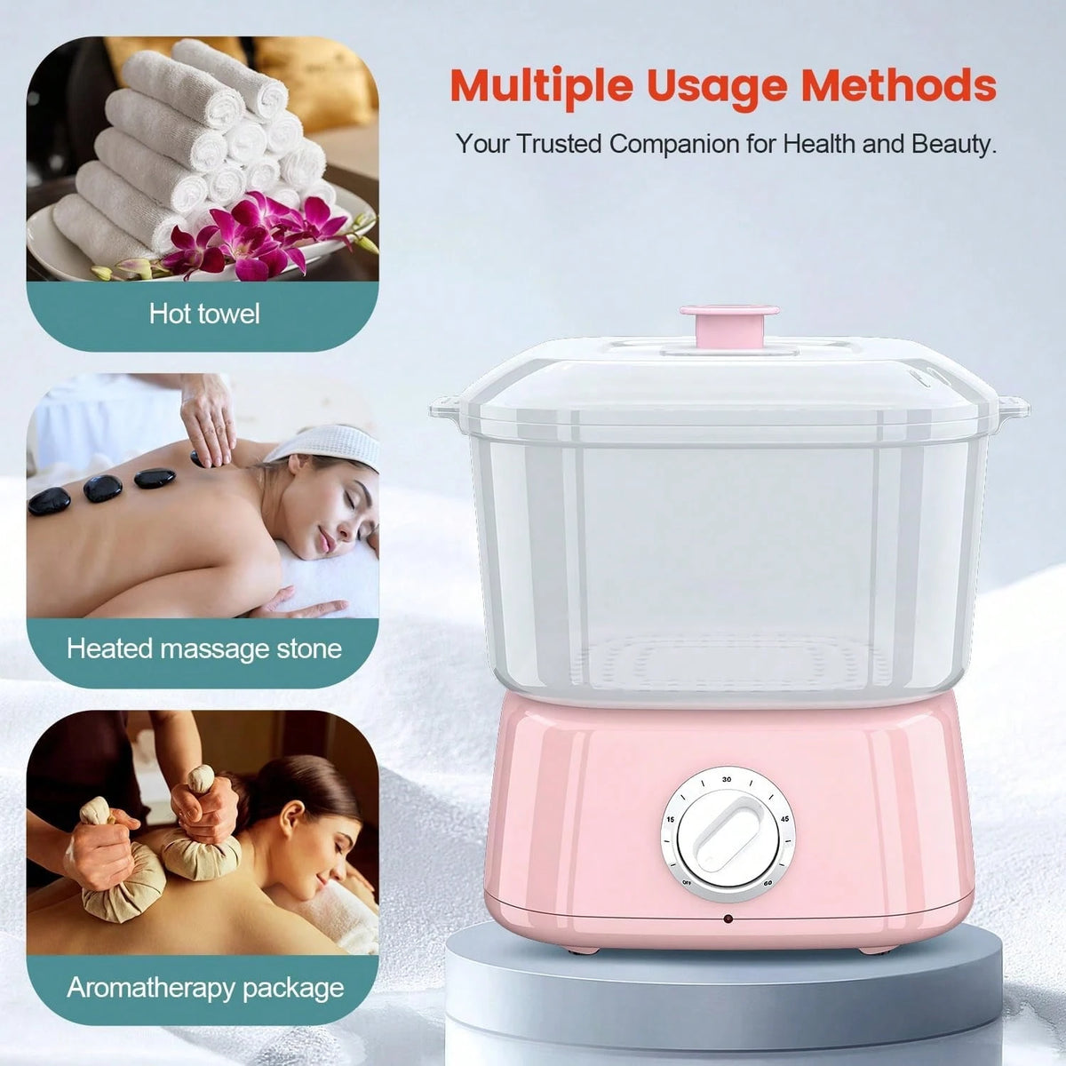 Hot Towel Warmer, Rapid Heating Towel Steamer For Facials Can Hold 12 Mini Wet Towels, Portable Mini Towel Warmer For Bathroom,Spa And Salon