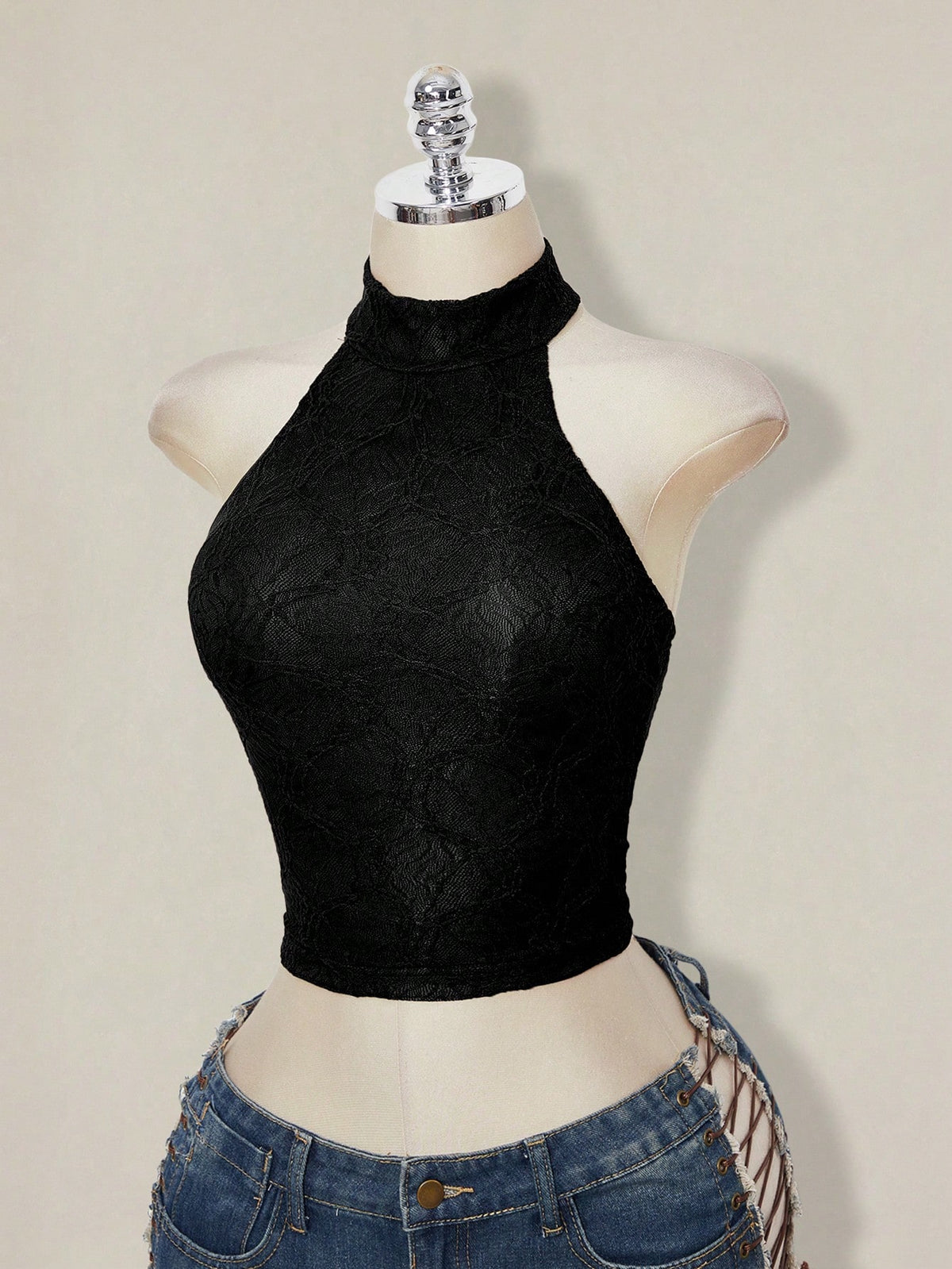 ICON Women's Solid Color Fitted Fashion Elegant Sexy Versatile Halter Neck Tank Top Night Out Date Night Black Summer