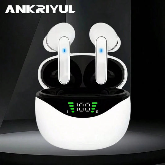 In Ear Wireless Earphones With Built-In Microphone, LED Digital Display, Type-C Charging,200mAh Battery,For Music, Gaming, Sports, And Fitness, A Great Holiday Gift