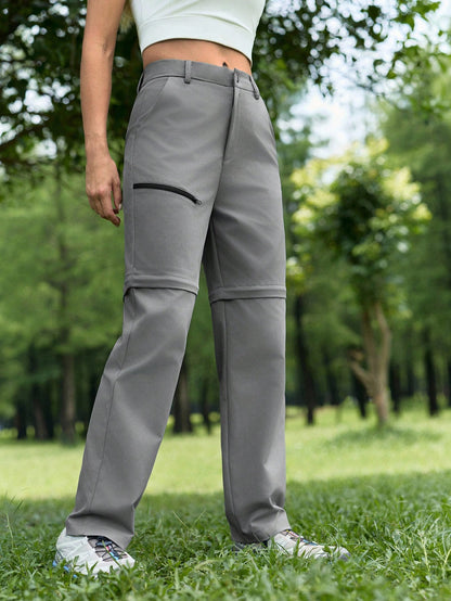 In My Nature Women's Casual Detachable Button Hiking Pants, Versatile Sports Wear