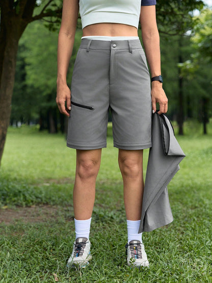 In My Nature Women's Casual Detachable Button Hiking Pants, Versatile Sports Wear