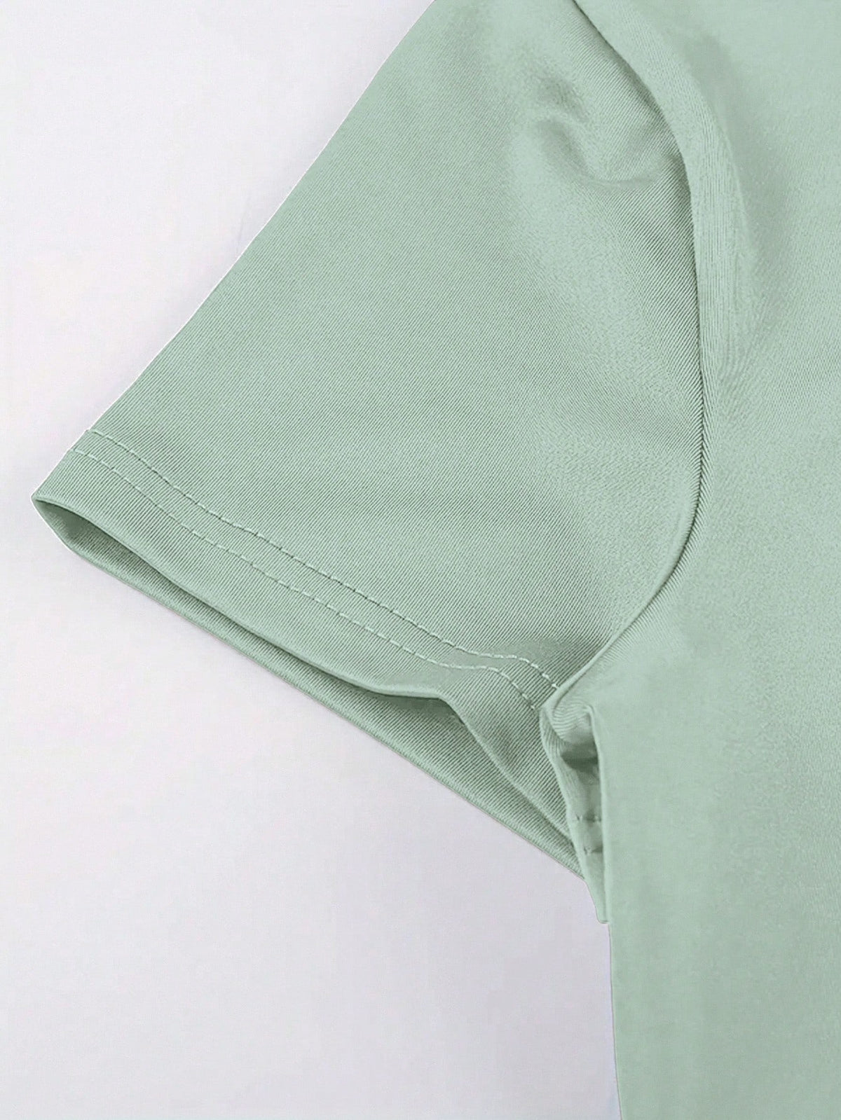 INAWLY Solva Women's Summer Solid Color Round Neck Short Sleeve Slim Fit Casual T-Shirt With Pleats Fall Cloth For Women