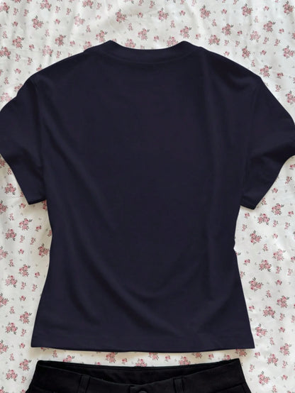 INAWLY Women's Casual Deer Print Round Neck Short Sleeve T-Shirt, Summer