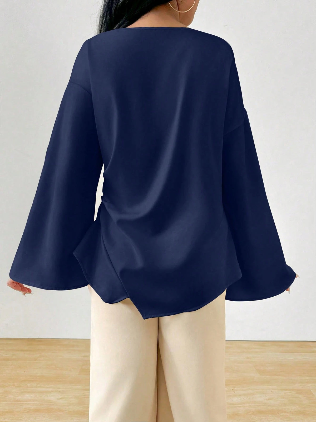 INAWLY Women's Elegant Commuting Mid-East Style Shirt For Daily Wear Fall Cloth For Women