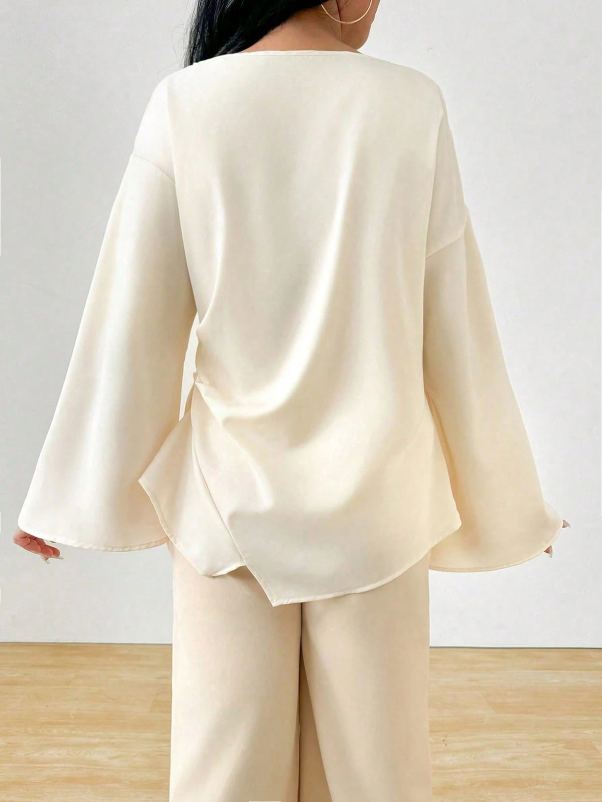 INAWLY Women's Elegant Commuting Mid-East Style Shirt For Daily Wear Fall Cloth For Women