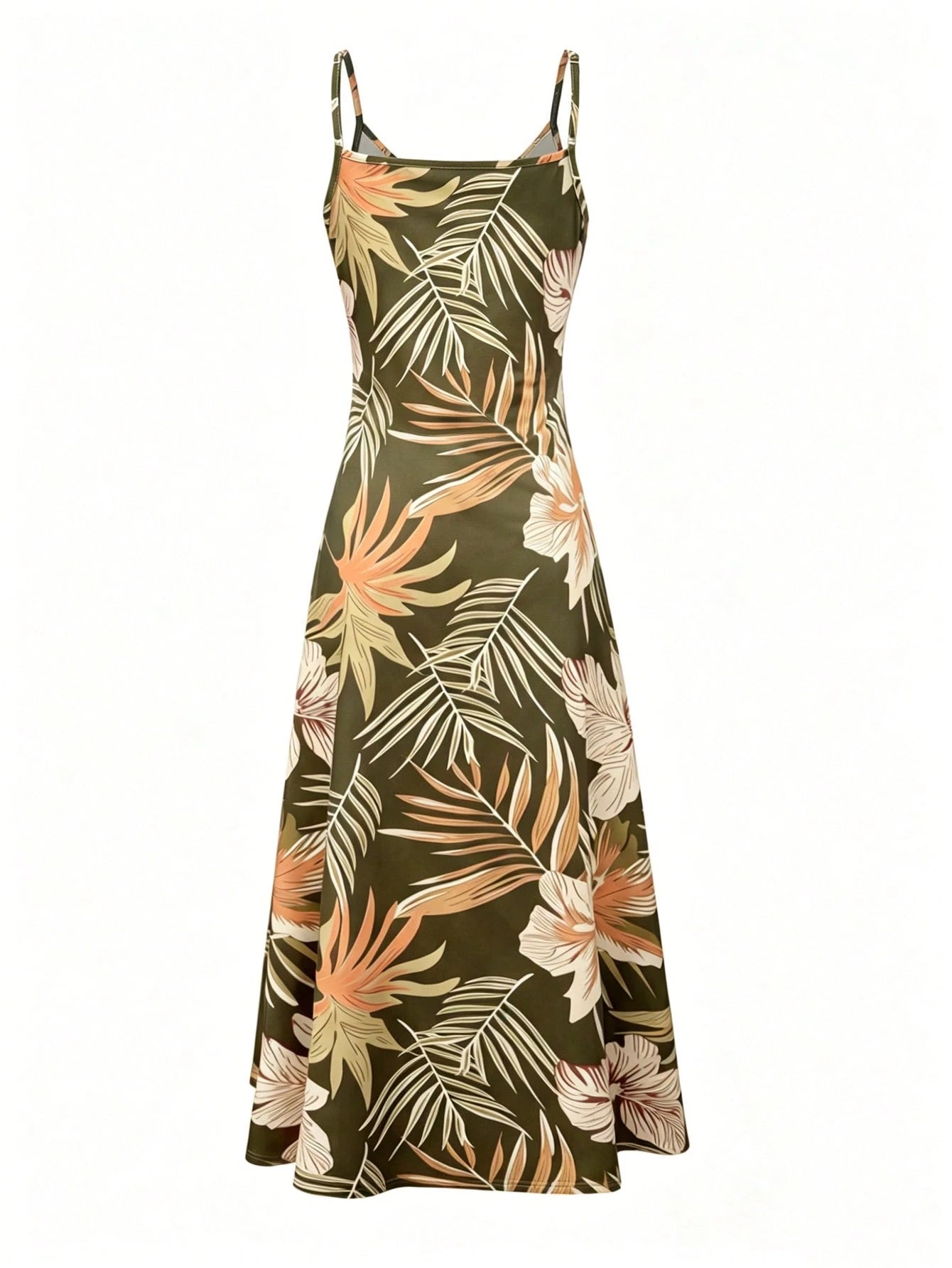INAWLY Women's Plant Print Cami Casual Dress
