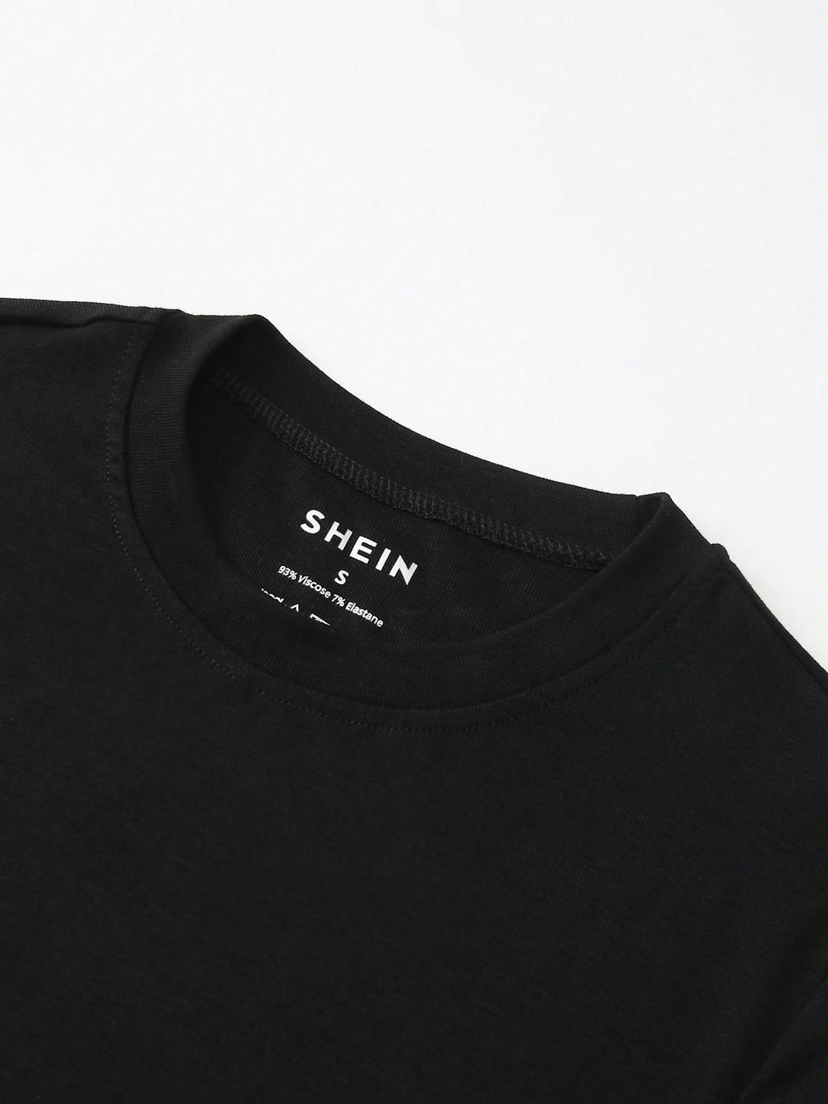 INAWLY Women's Solid Black Crew Neck Long Sleeve Simple T-Shirt, Casual Everyday Wear Fall Cloth For Women