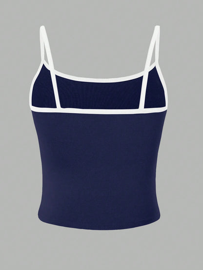 INAWLY Y2K Mexico Letter Graphic Camisole Top Graphic Tees Women Tops