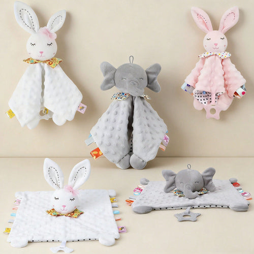 Infant Comforter Toy, Animal Shaped Car Hanging Crib Hanging Toy With Rattle And Crinkle Paper, Perfect Gift For Babies