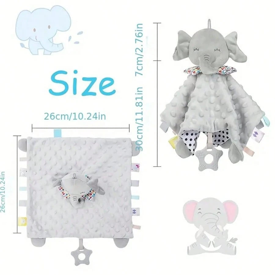 Infant Comforter Toy, Animal Shaped Car Hanging Crib Hanging Toy With Rattle And Crinkle Paper, Perfect Gift For Babies