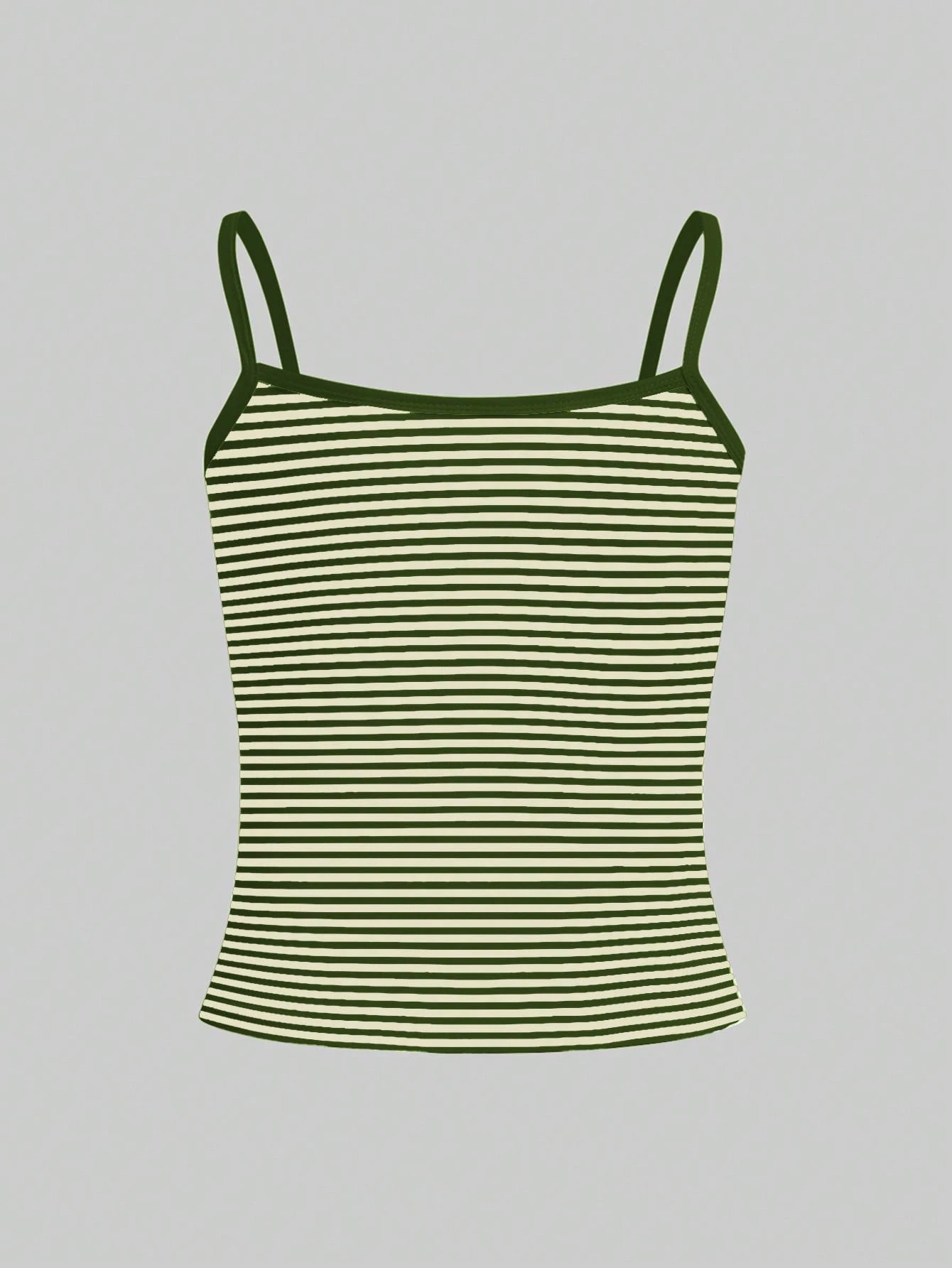 IslaSuriya Women's Brown And Blue Striped Camisole, Fashionable And Minimalist Summer Vacation Style