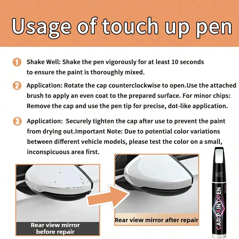 JB-XPCS [Car Touch Up Paint Pen] Multi-Color Car Scratch Repair Kit Suitable For Quick Scratch Repairs, Easy To Use, Perfect For Touch-Ups And Scratch Fixes On Car YT127
