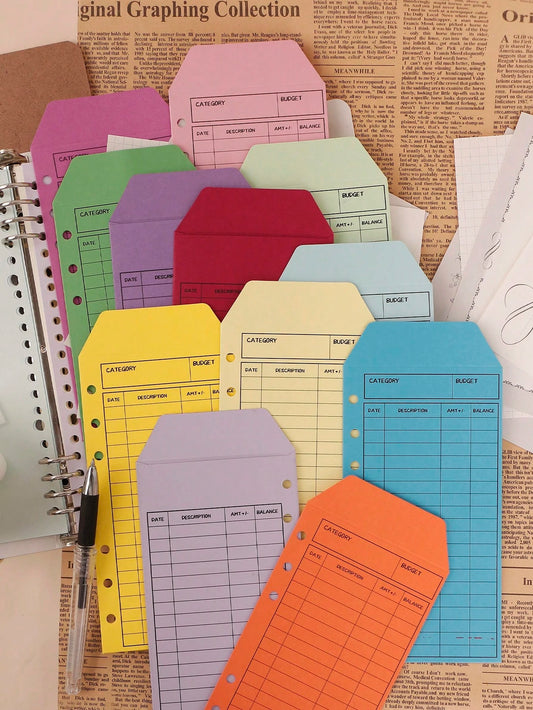 Joivida (Set Of 12) Colored Envelopes Creative European Style Vintage Thickened Kraft Paper Envelopes Back To School