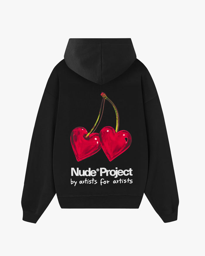 Juicy Cherry Hoodie Black