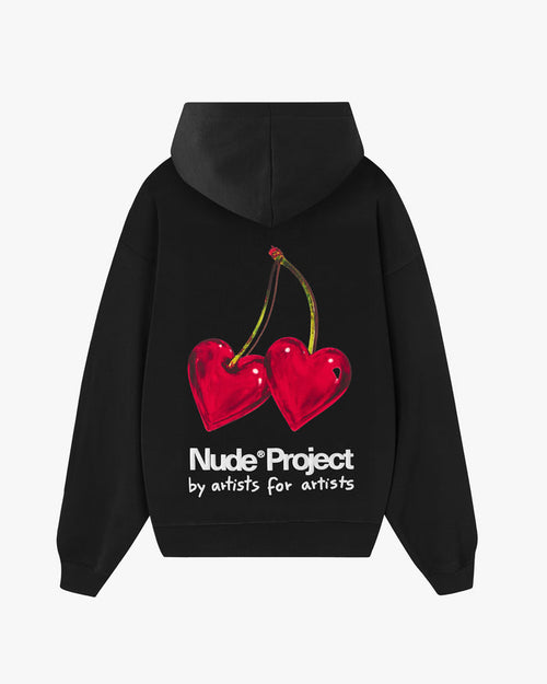 Juicy Cherry Hoodie Black