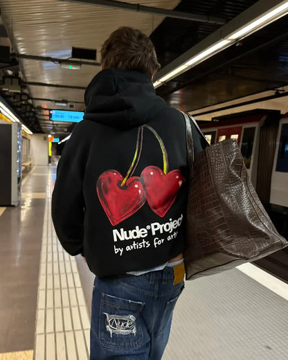Juicy Cherry Hoodie Black