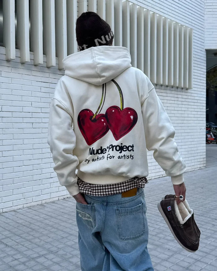 Juicy Cherry Hoodie Marshmallow