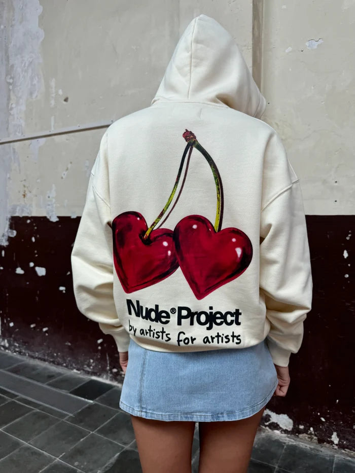 Juicy Cherry Hoodie Marshmallow