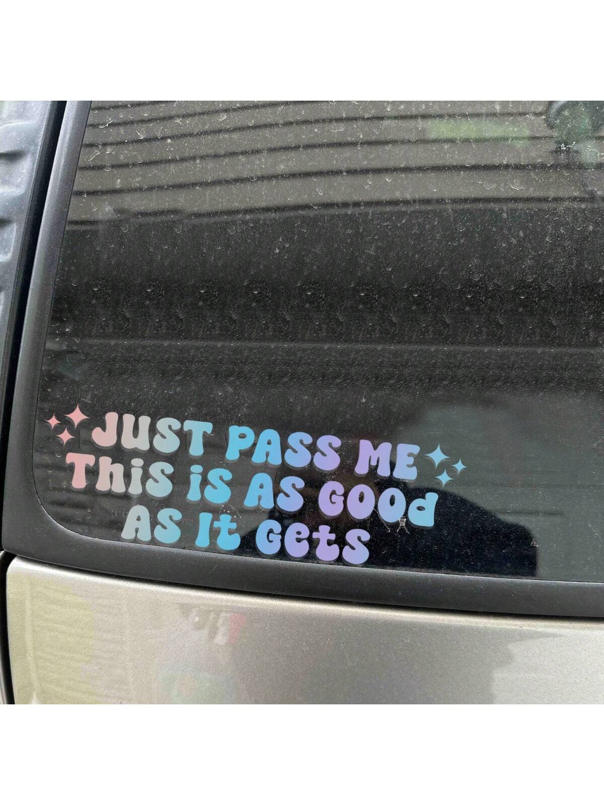 Just Pass Me Funny Car Decal,Cute Car Stickers,Cute Car Decal,Car Decals,Car Stickers,Cute Bumper Stickers,Kawaii Girly Car