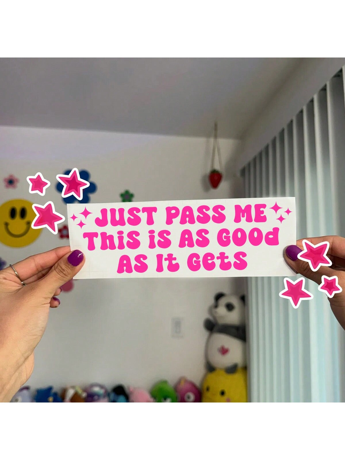 Just Pass Me Funny Car Decal,Cute Car Stickers,Cute Car Decal,Car Decals,Car Stickers,Cute Bumper Stickers,Kawaii Girly Car