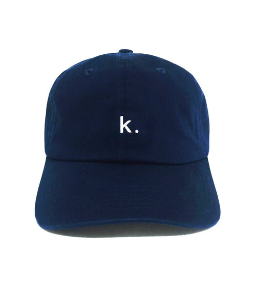 Navy k. Dad Hat – embroidered 6-panel cotton dad hat with adjustable strap, funny dad hat and perfect dad gift