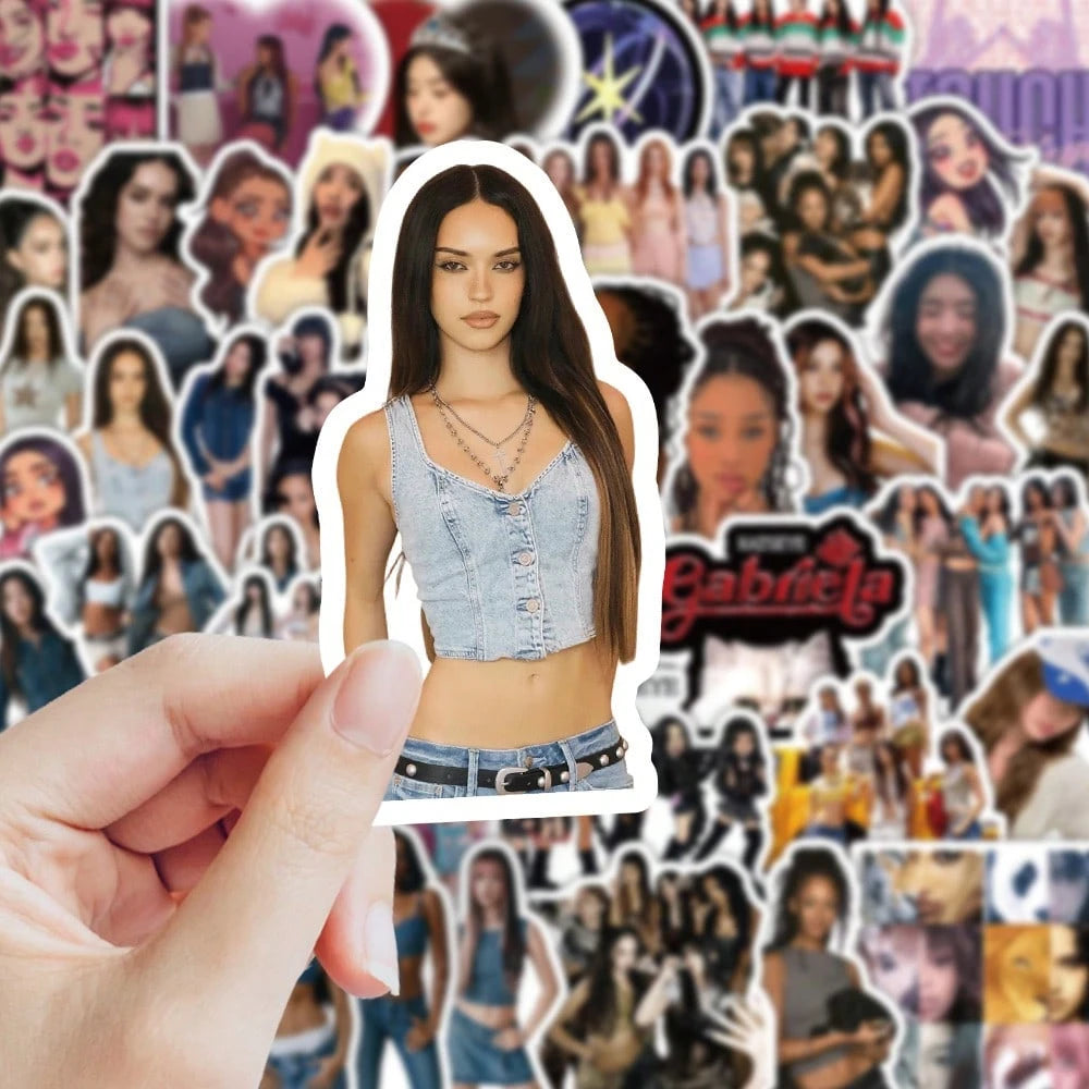 Katseye Stickers Set- Sophia, Lara, Chanelle, Daniela, Yoonchae, Manon, New Album & Songs, Fans Merch Goods, DIY Personalized Idol Merch Gift For Friends Birthday, 78/100pcs Star Stickers, Sticker C