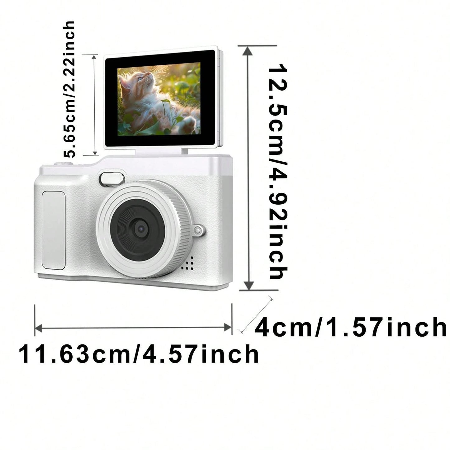 Kids Digital Camera, Rechargeable 1080P Instant Camera, Suitable For Children And Teenagers Beginners, Vlogging, Rechargeable Camera, Photo And Video Recording, Professional Camera, Supports Photo And