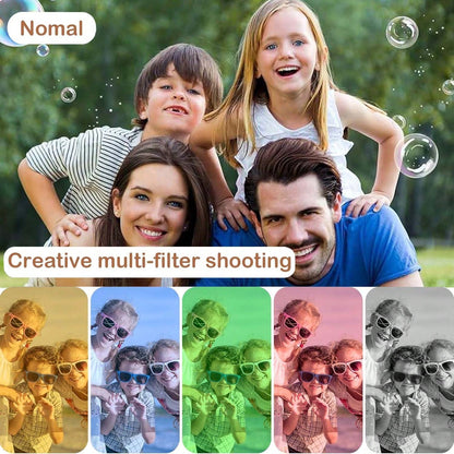 Kids Digital Camera, Rechargeable 1080P Instant Camera, Suitable For Children And Teenagers Beginners, Vlogging, Rechargeable Camera, Photo And Video Recording, Professional Camera, Supports Photo And