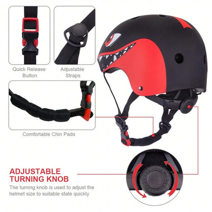 Kids Helmet For 2-8 Years Old Boys Girls Toddler Bike Helmets Lightweight Multi-Sports Helmet Safety Protection Gear For Cycling Skateboard Scooter