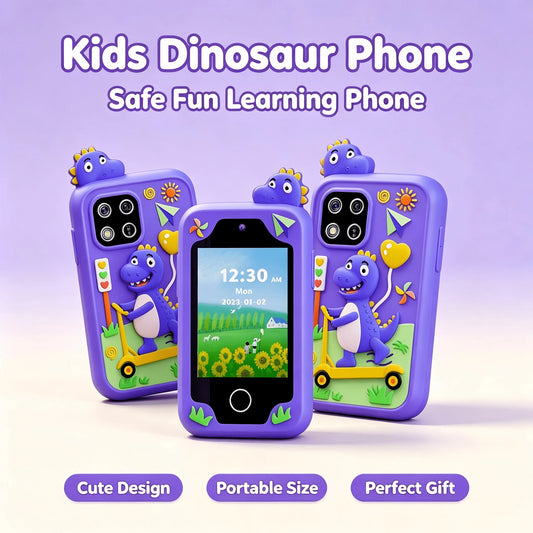 Kids Smart Phone, Touchscreen HD Dual Camera Cell Phone For Kids,2.8" Touchscreen, 20 Games, MP3, Christmas Birthday Gift For Ages 3+, Toddler Toys