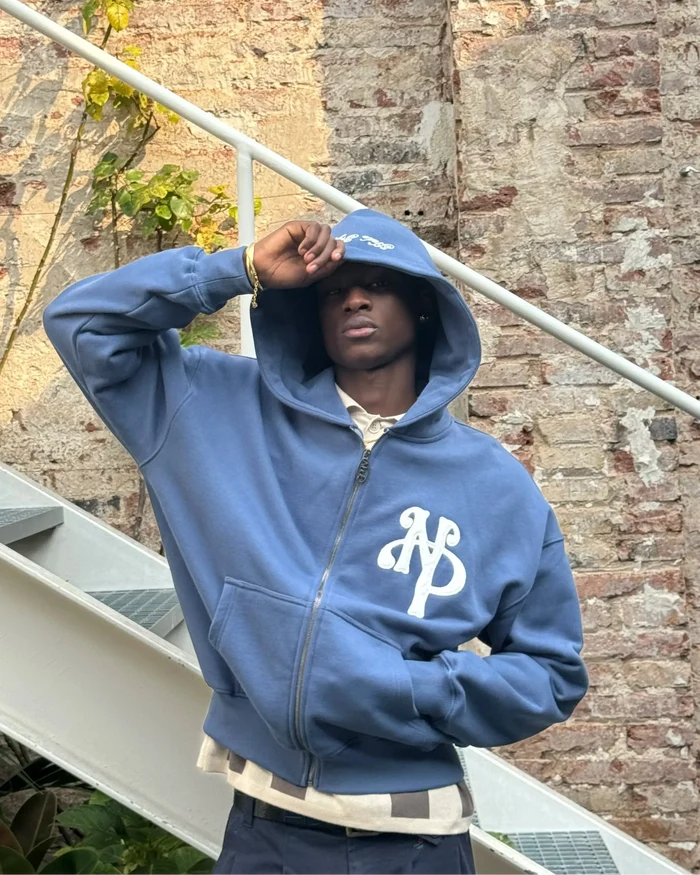 Kill Bill Zip-Up Hoodie Indigo