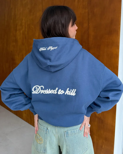 Kill Bill Zip-Up Hoodie Indigo