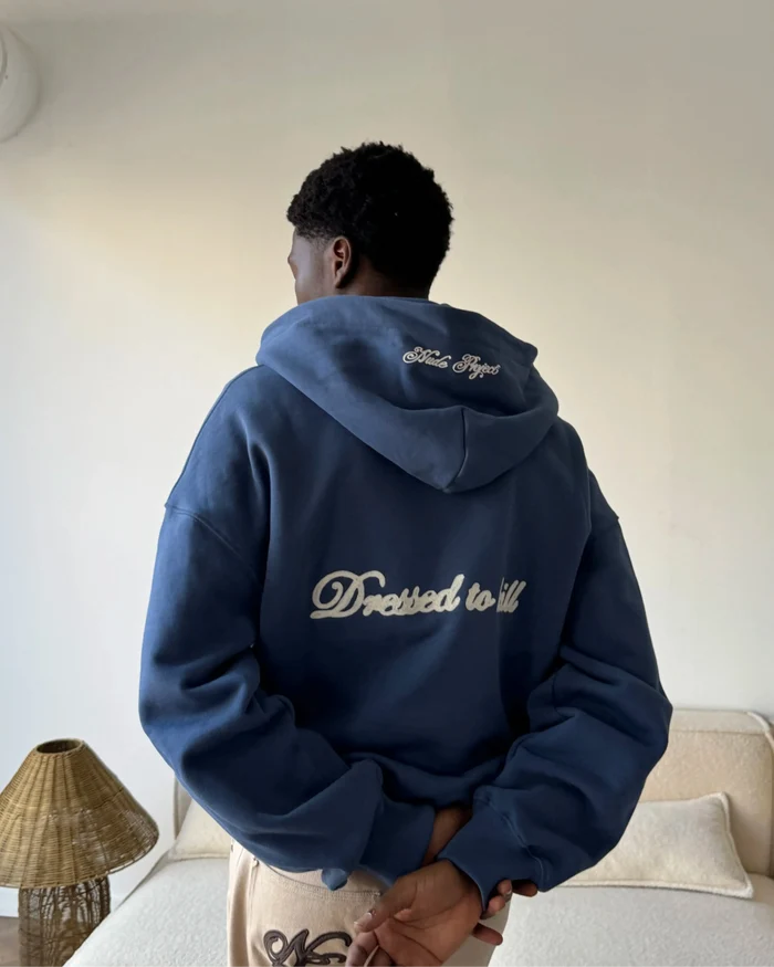 Kill Bill Zip-Up Hoodie Indigo