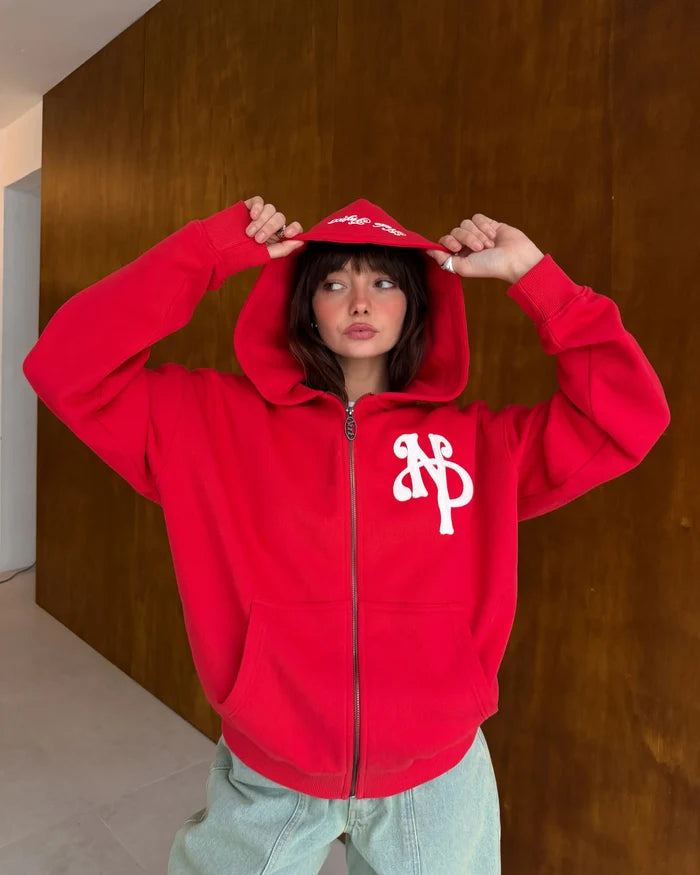 Kill Bill Zip-Up Hoodie Red